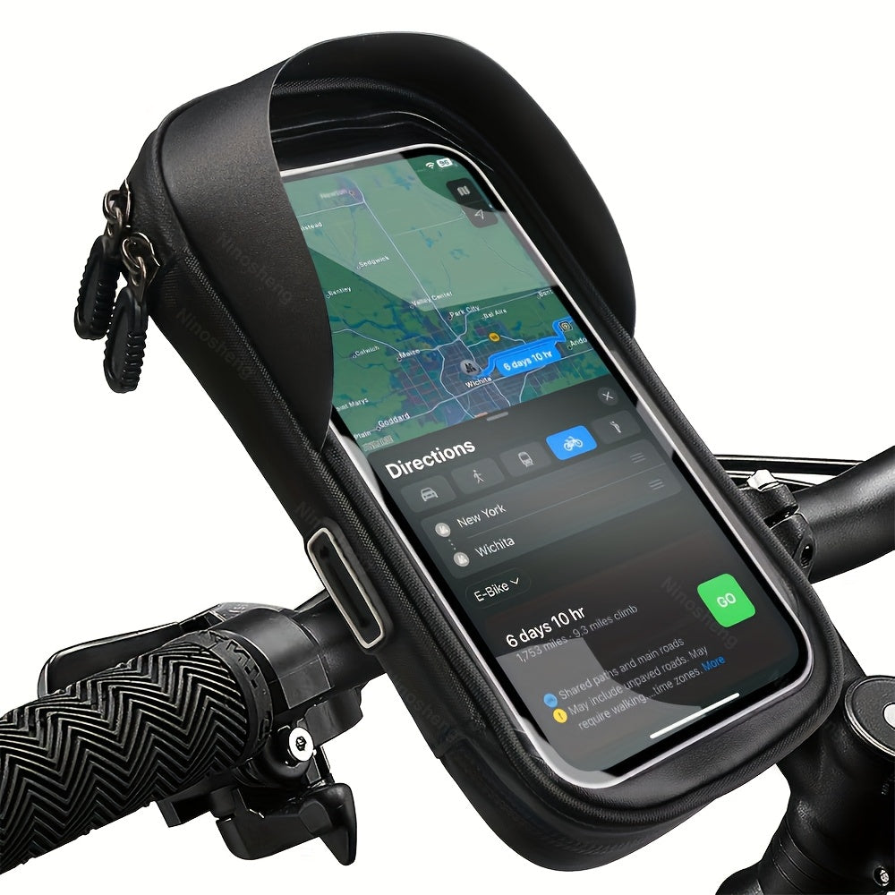 Uchwyt na Telefon na Rower z Obrotem o 360 Stopni - Czarny