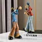Figurka Muzyk Jazzowy Retro Dekoracja na Półkę - 5