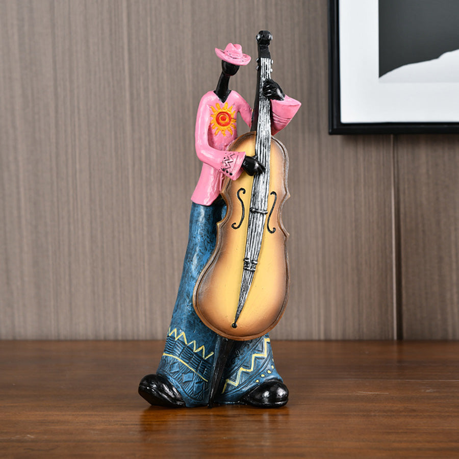 Figurka Muzyk Jazzowy Retro Dekoracja na Półkę - 7