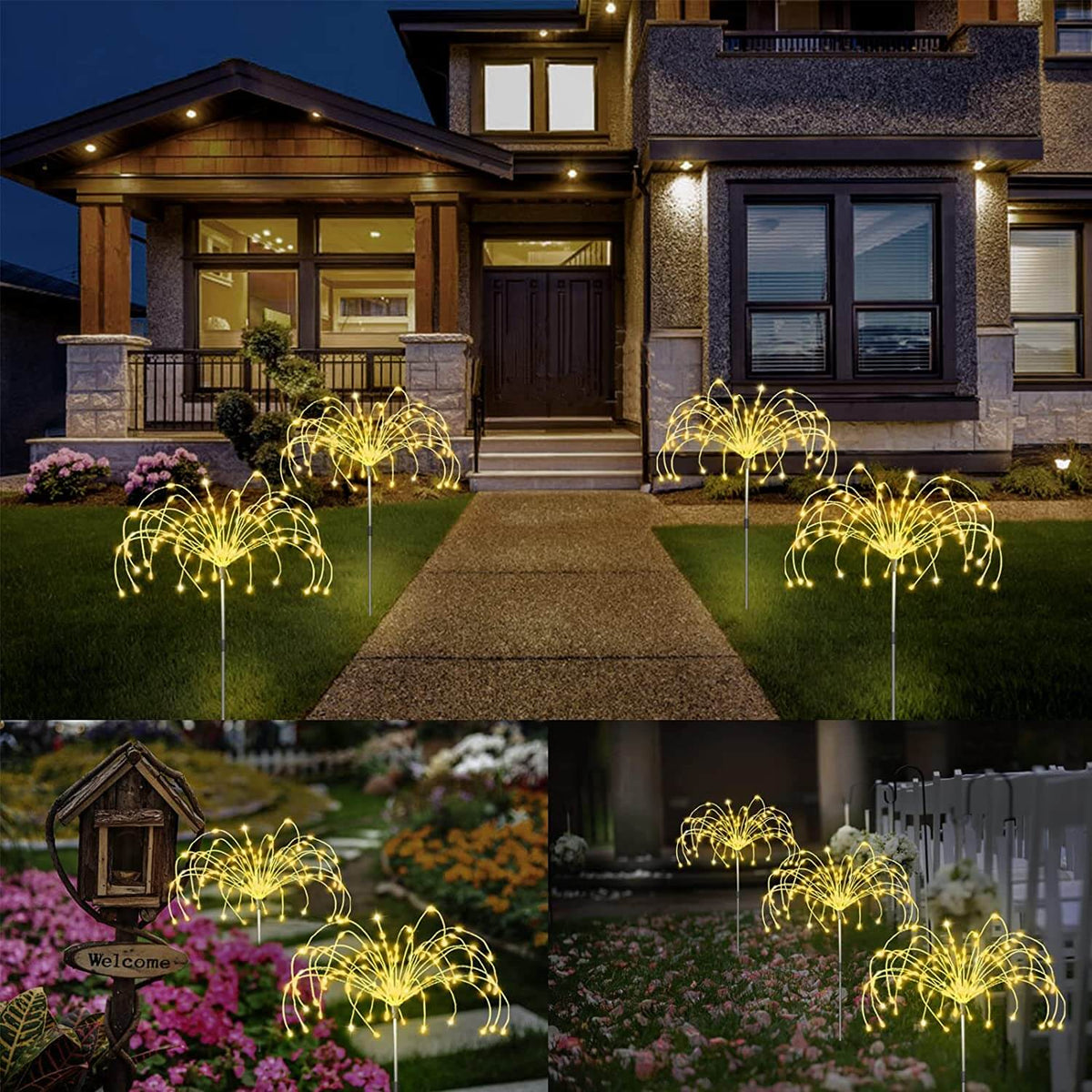 Lampa Ogrodowa Solarna Firework z 120 Diodami LED - 4