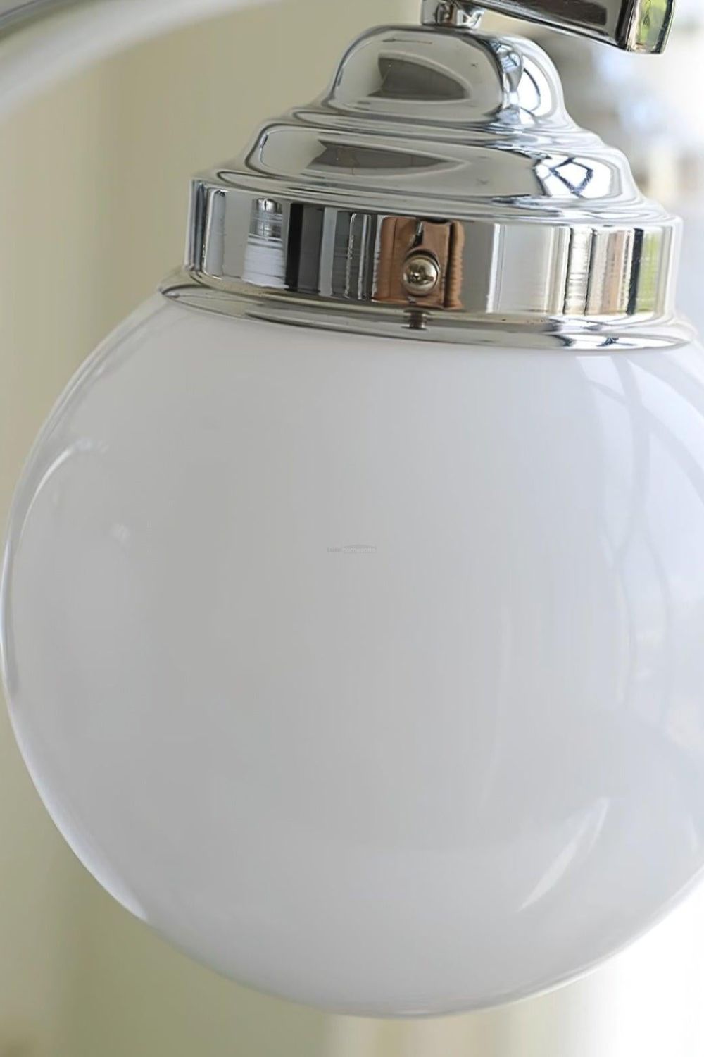 Lampa Wisząca Art Deco z Kulistymi Szklanymi Kloszami - 17