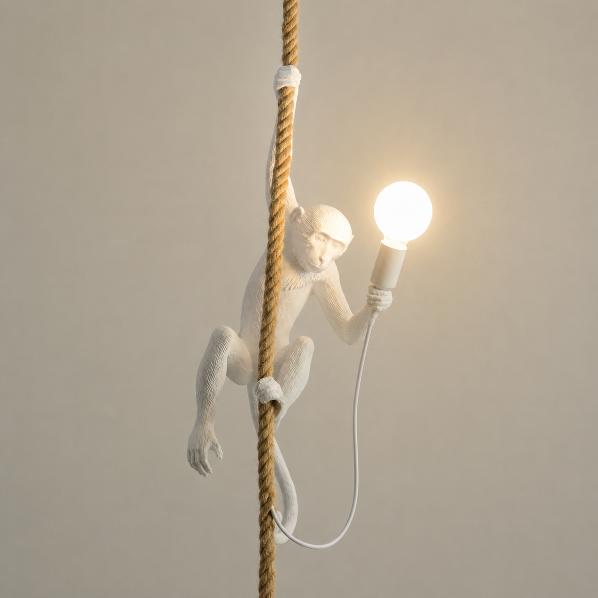Lampa Wisząca Małpka na Linie w Stylu Boho