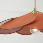 Lampa Wisząca Bohemian w Kształcie Kwiatu z Abażurem z Tkaniny - 16