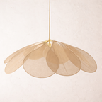 Lampa Wisząca Bohemian w Kształcie Kwiatu z Abażurem z Tkaniny - 19