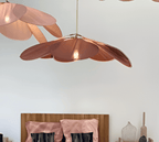 Lampa Wisząca Bohemian w Kształcie Kwiatu z Abażurem z Tkaniny - 5