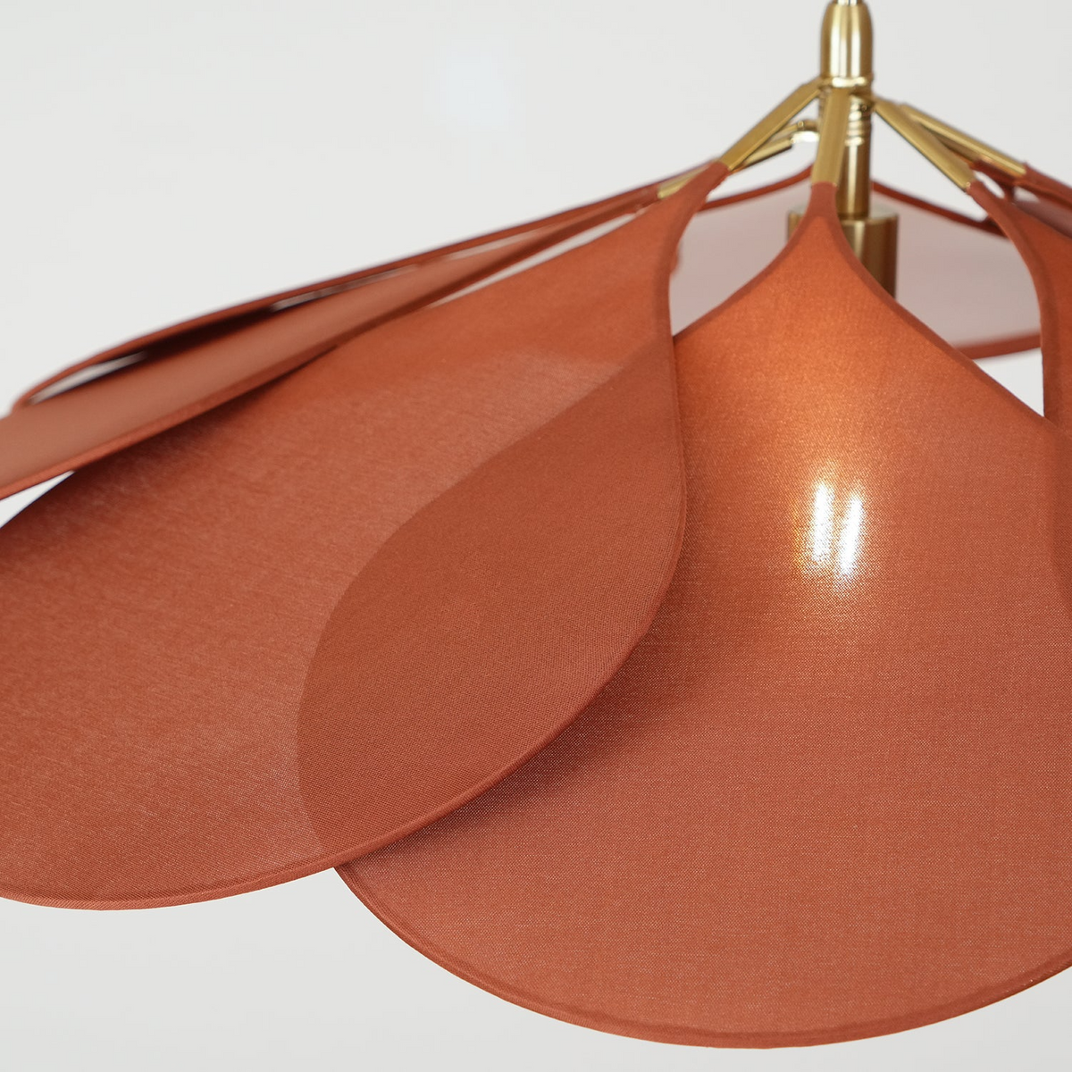 Lampa Wisząca Bohemian w Kształcie Kwiatu z Abażurem z Tkaniny - 6