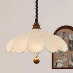 Lampa Wisząca Bohemian z Kloszem z Tkaniny i Regulacją Wysokości