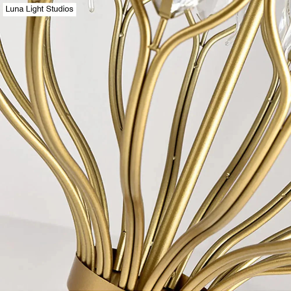 Lampa Wisząca Bohemian z Kryształami i Kloszem w Kształcie Lampionu - 17