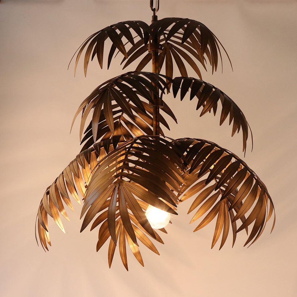 Lampa Wisząca Bohemian z Kloszem z Liści Palmy - 9