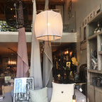 Lampa Wisząca Bohemian z Tkaninowym Kloszem i Bambusową Ramą - 9