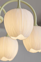 Lampa Wisząca Tulipan Bohemian z Zielonymi Ramionami - 11