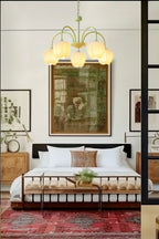 Lampa Wisząca Tulipan Bohemian z Zielonymi Ramionami - 7