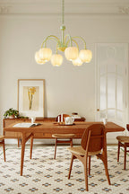 Lampa Wisząca Tulipan Bohemian z Zielonymi Ramionami - 8