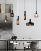 Lampa Wisząca Industrialna z Betonowym Kloszem i Metalową Siatką - 18