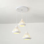Lampa Wisząca Industrialna Stożkowy Klosz z Paskami - 11
