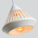 Lampa Wisząca Industrialna Stożkowy Klosz z Paskami - 15