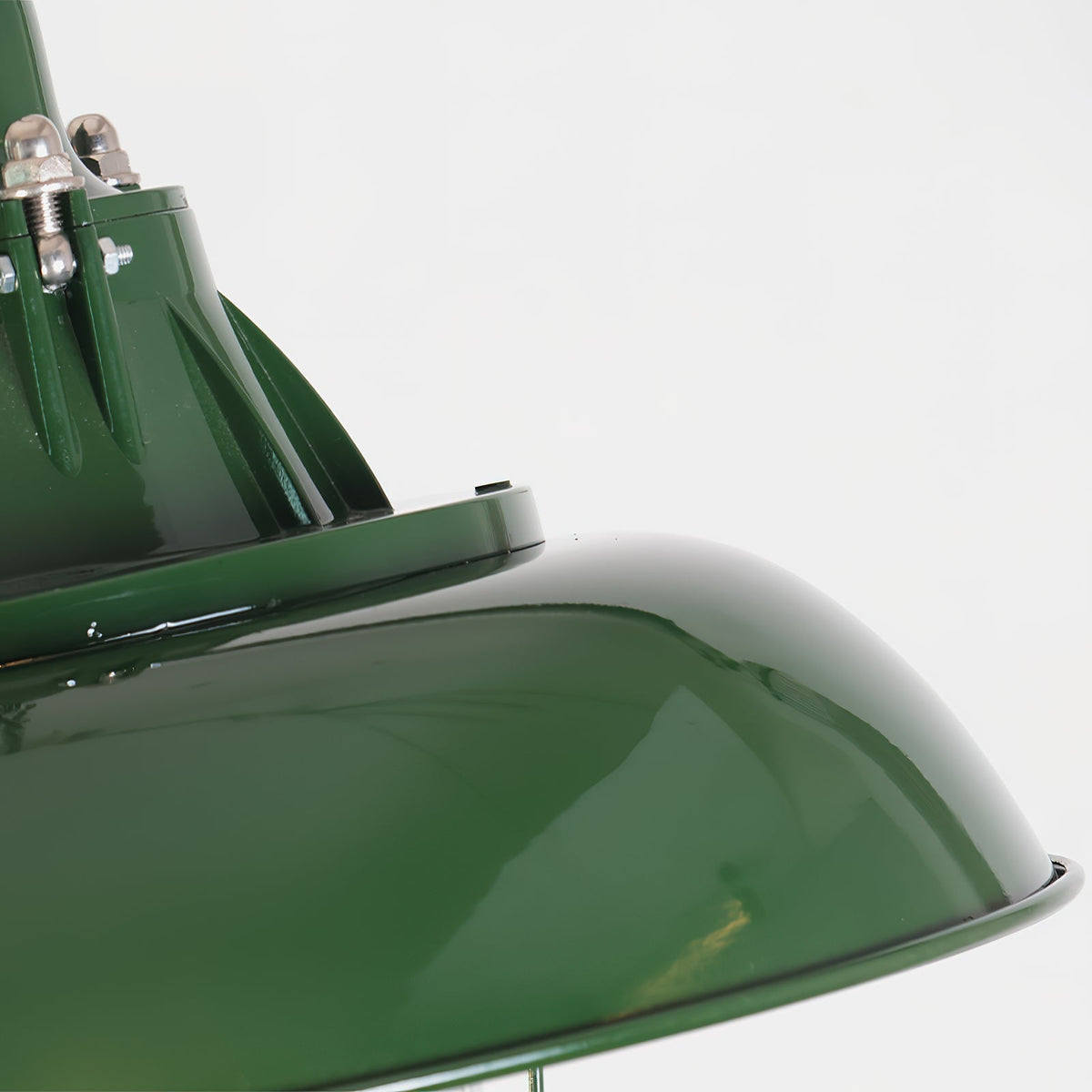 Lampa Wisząca Industrialna Vintage z Kloszem i Kratką Ochronną - 16