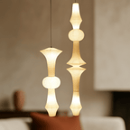 Lampa Wisząca Japandi z Kloszem z Papieru Washi - 11
