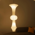 Lampa Wisząca Japandi z Kloszem z Papieru Washi - 19