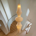 Lampa Wisząca Japandi z Kloszem z Papieru Washi - 22
