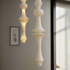 Lampa Wisząca Japandi z Kloszem z Papieru Washi - 3