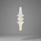 Lampa Wisząca Japandi z Kloszem z Papieru Washi - 8