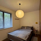 Lampa Wisząca Japandi Kula z Papieru Ryżowego - 17