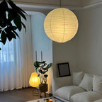 Lampa Wisząca Japandi Kula z Papieru Ryżowego - 7