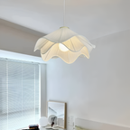 Lampa Wisząca Japandi z Falistym Abażurem - 16