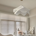 Lampa Wisząca Japandi z Falistym Abażurem - 18