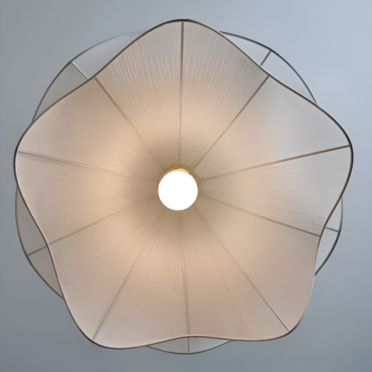 Lampa Wisząca Japandi z Falistym Abażurem - 21