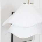 Lampa Wisząca Japandi z Falistym Abażurem - 6
