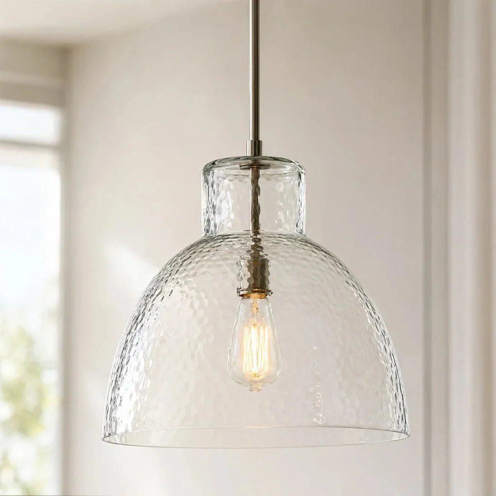 Lampa Wisząca Landelijna ze Szklanym Kloszem - 16