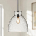 Lampa Wisząca Landelijna ze Szklanym Kloszem - 17