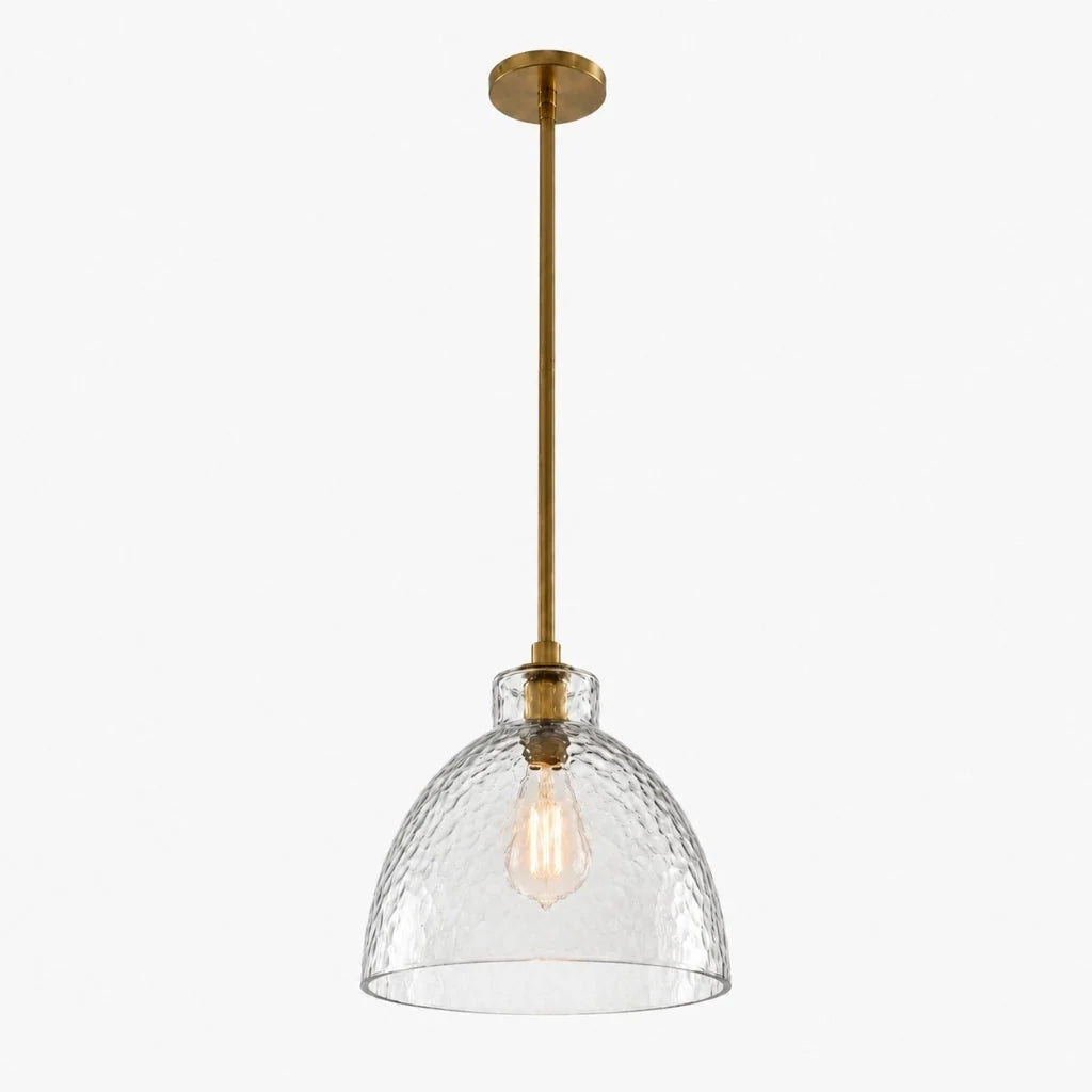 Lampa Wisząca Landelijna ze Szklanym Kloszem - 21
