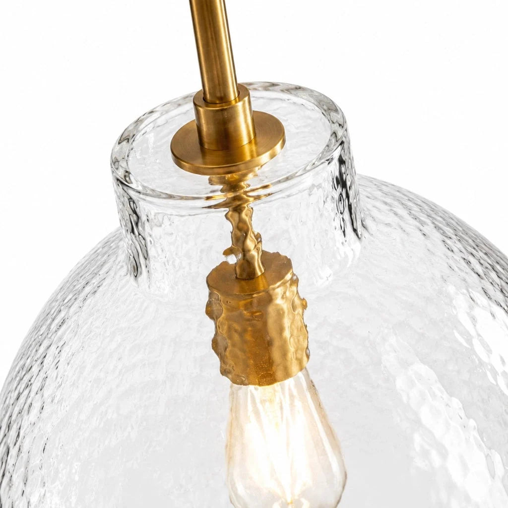 Lampa Wisząca Landelijna ze Szklanym Kloszem - 29