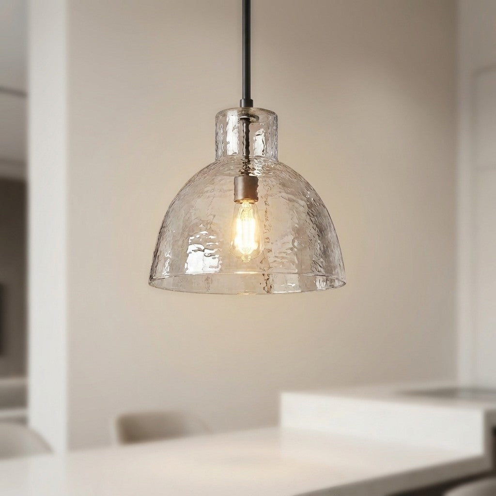 Lampa Wisząca Landelijna ze Szklanym Kloszem - 3