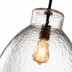 Lampa Wisząca Landelijna ze Szklanym Kloszem - 30