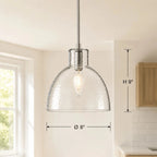 Lampa Wisząca Landelijna ze Szklanym Kloszem - 32