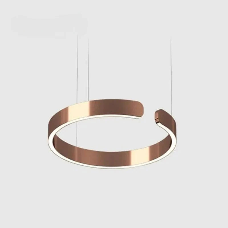 Lampa Wisząca LED Pierścień Minimalistyczna z Regulacją Wysokości - 11