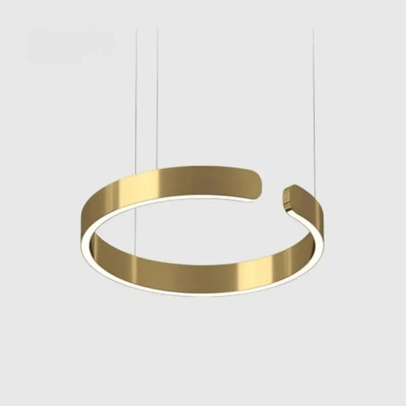Lampa Wisząca LED Pierścień Minimalistyczna z Regulacją Wysokości - 12