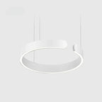 Lampa Wisząca LED Pierścień Minimalistyczna z Regulacją Wysokości - Biały