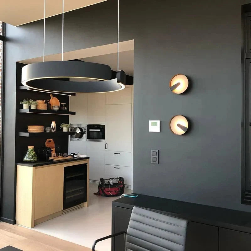 Lampa Wisząca LED Pierścień Minimalistyczna z Regulacją Wysokości - 6