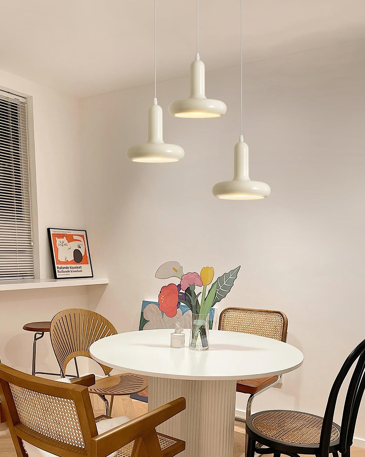 Lampa Wisząca Minimalistyczna z Okrągłym Kloszem Donut - 15