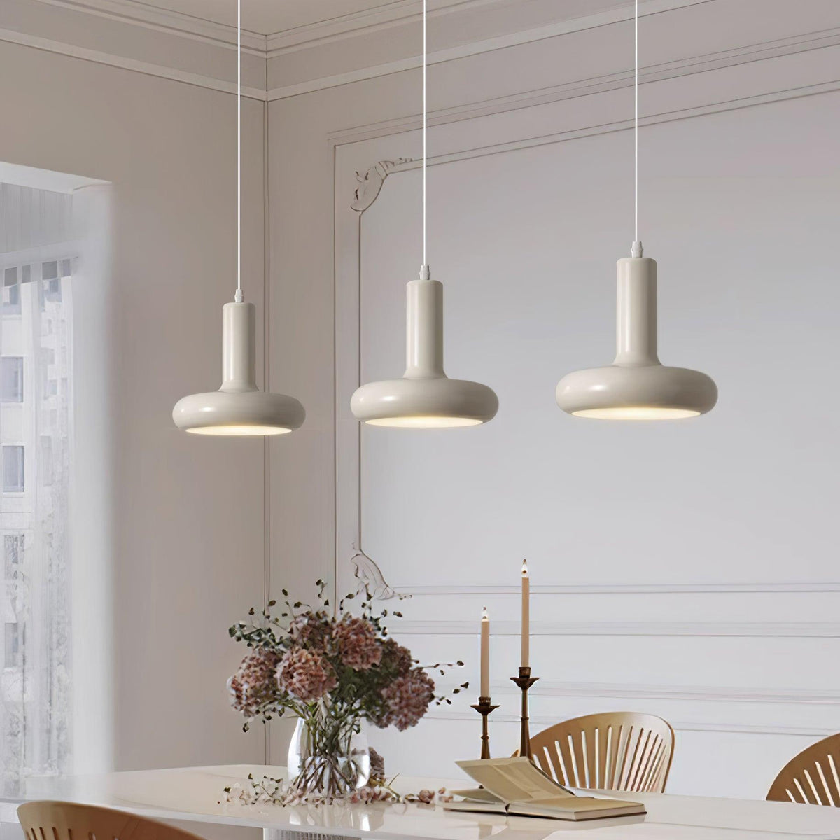 Lampa Wisząca Minimalistyczna z Okrągłym Kloszem Donut - 20