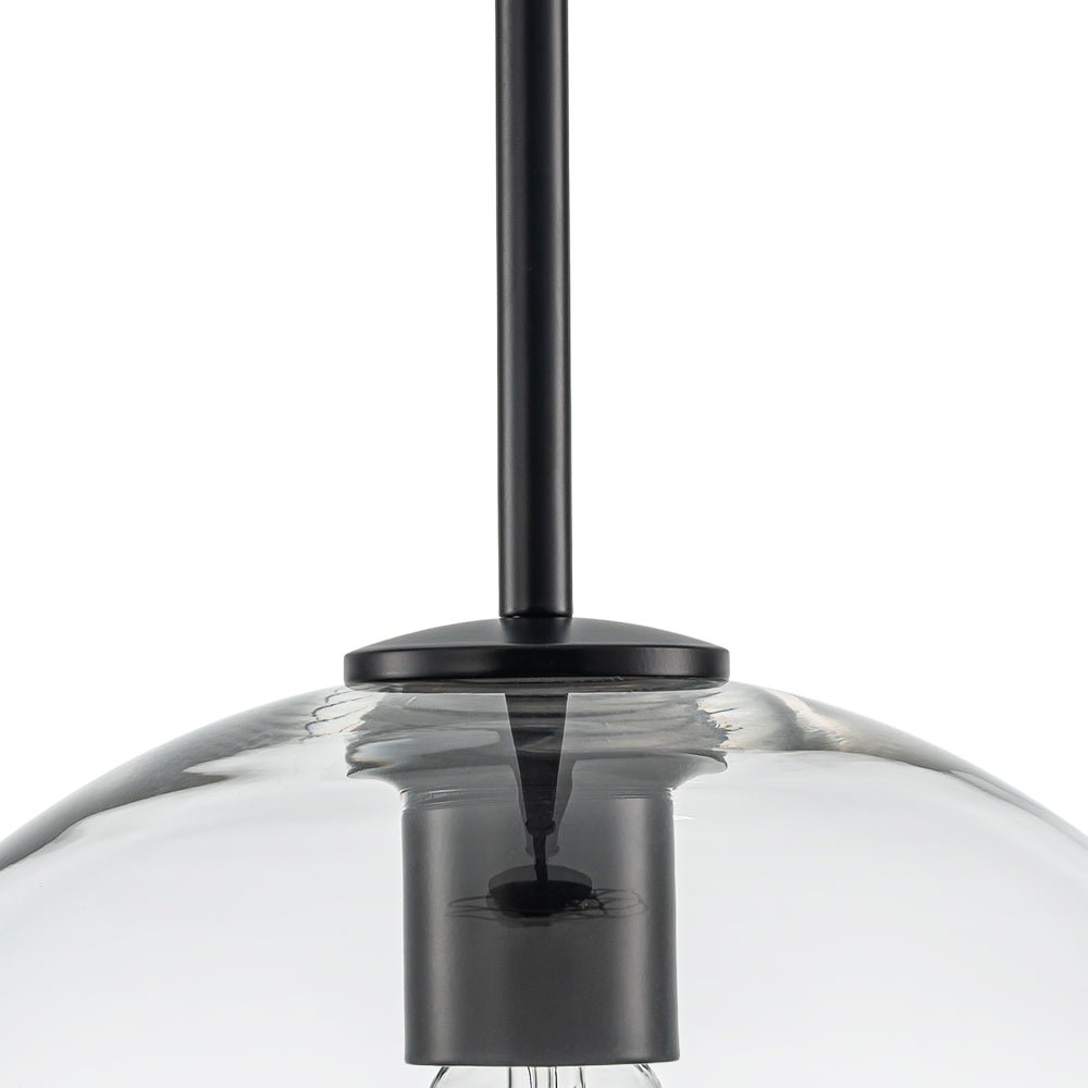 Lampa Wisząca Minimalistyczna z Szklanym Kloszem Kulistym - 13