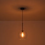 Lampa Wisząca Minimalistyczna z Szklanym Kloszem Kulistym - 14