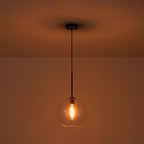Lampa Wisząca Minimalistyczna z Szklanym Kloszem Kulistym - 15