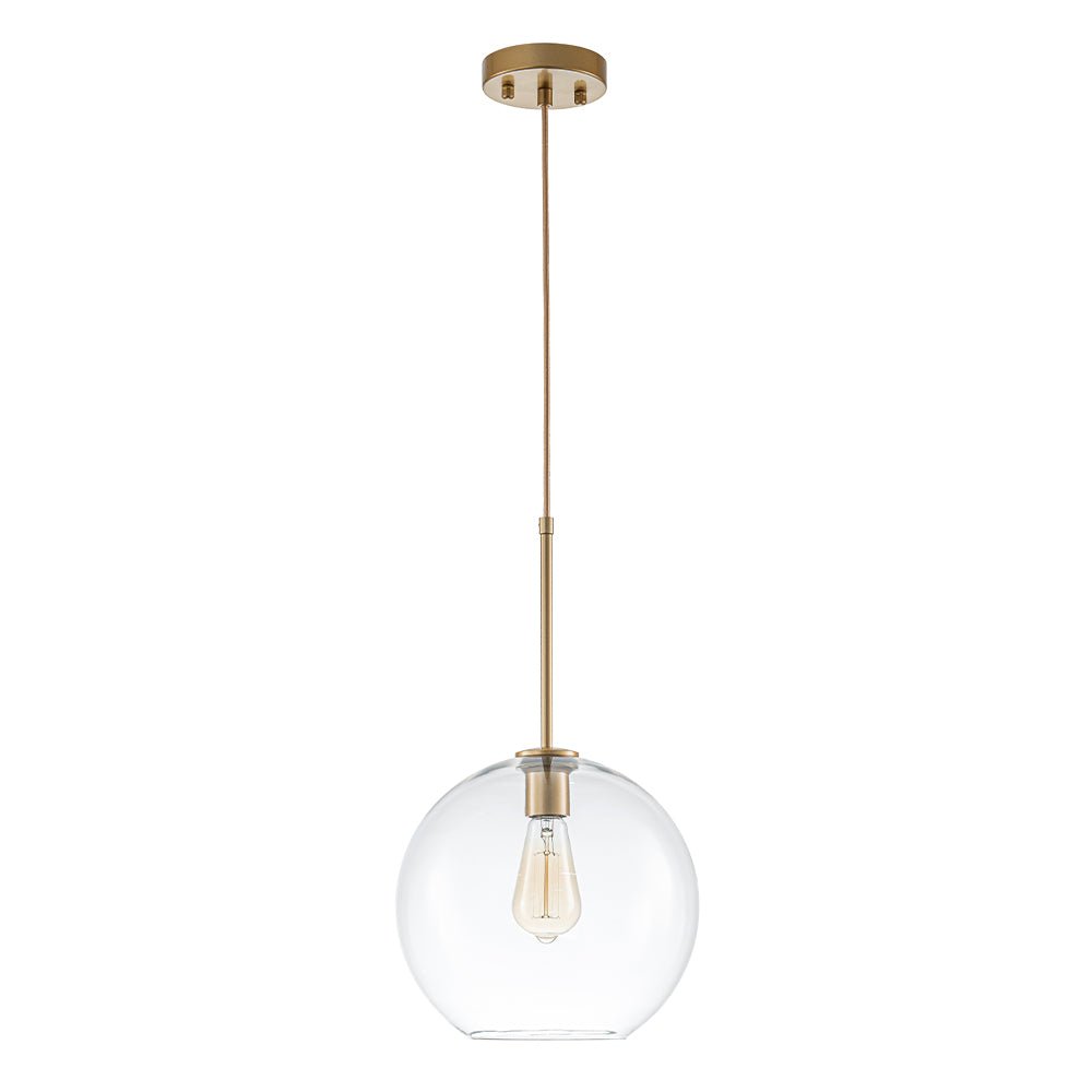 Lampa Wisząca Minimalistyczna z Szklanym Kloszem Kulistym - 19