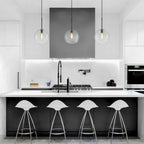 Lampa Wisząca Minimalistyczna z Szklanym Kloszem Kulistym - 3